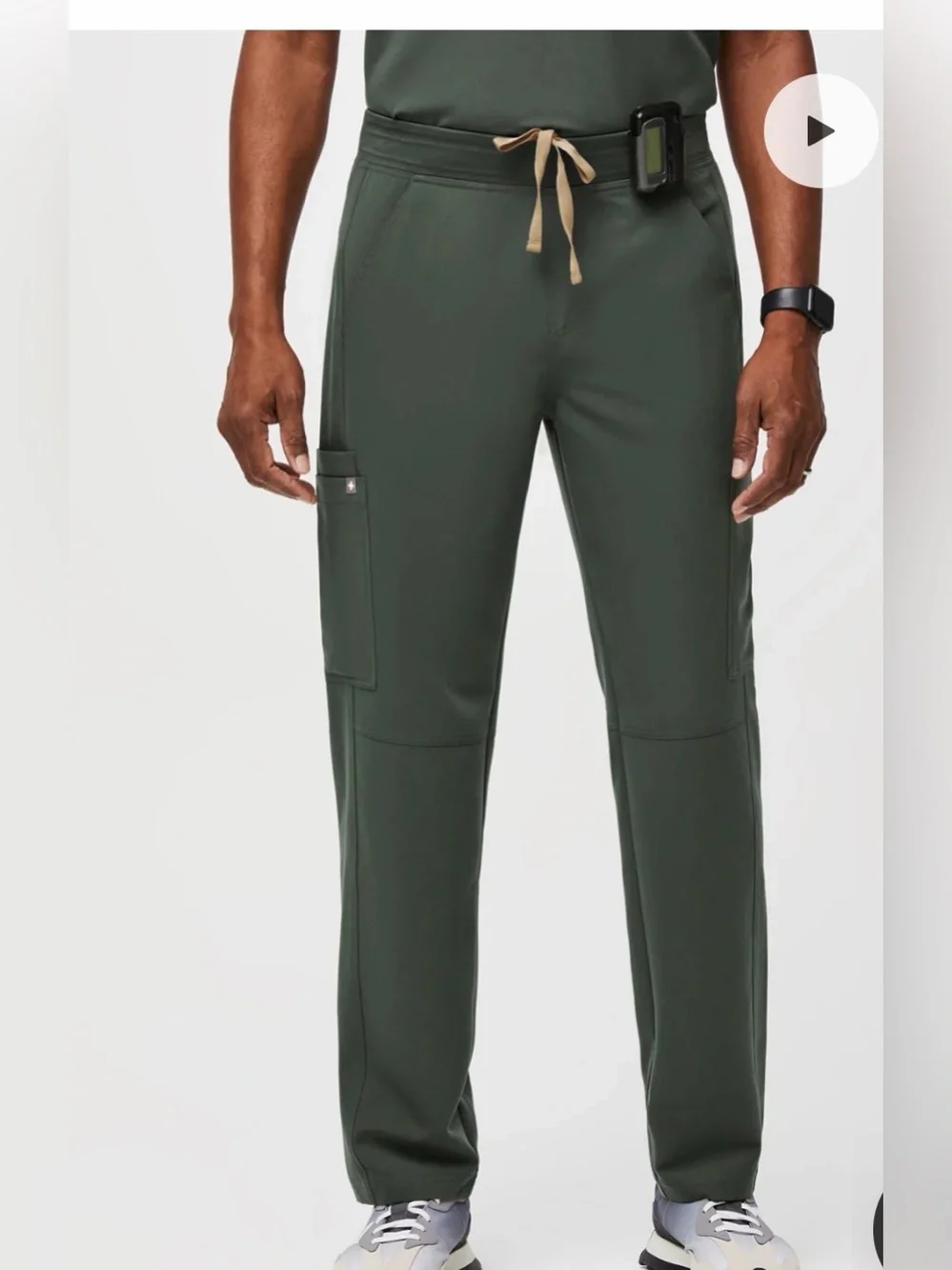Figs Technical Collection Scrub Pants T2001 Moss Green Size L